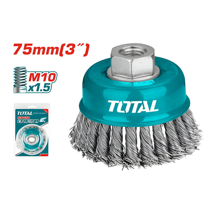 Chén cước thép xoắn đường kính 75mm TOTAL TAC320312