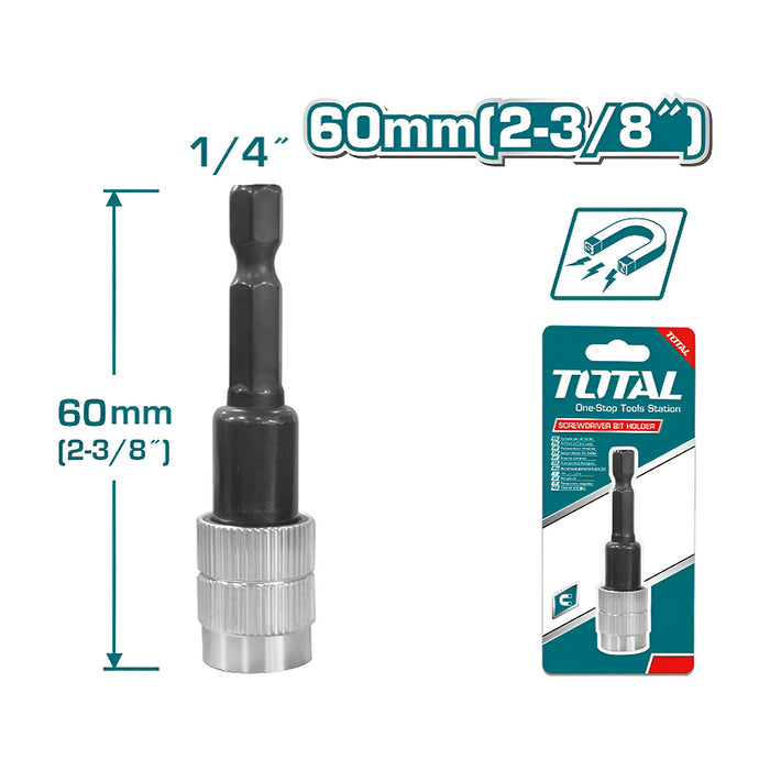 Đầu nối gắn mũi vít 1/4" TOTAL TAC462602