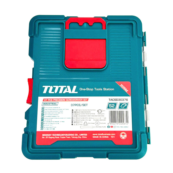 Bộ tua vít đa năng 37 chi tiết Total TACSD30376 dùng để sửa chữa đồ điện tử