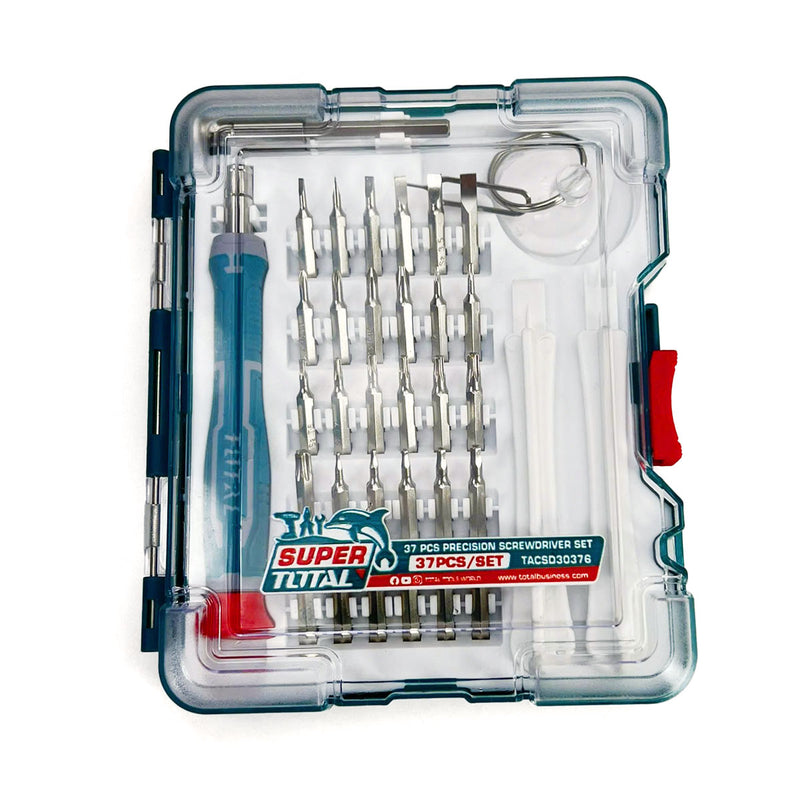 Bộ tua vít đa năng 37 chi tiết Total TACSD30376 dùng để sửa chữa đồ điện tử