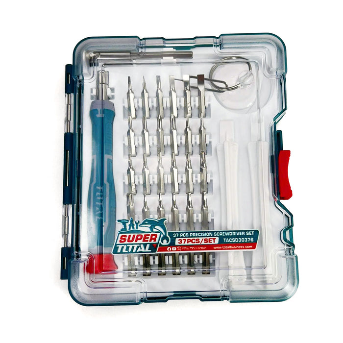 Bộ tua vít đa năng 37 chi tiết Total TACSD30376 dùng để sửa chữa đồ điện tử