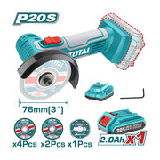 Máy cắt/mài mini dùng Pin Lithium-Ion 20V TOTAL TAGLI76017