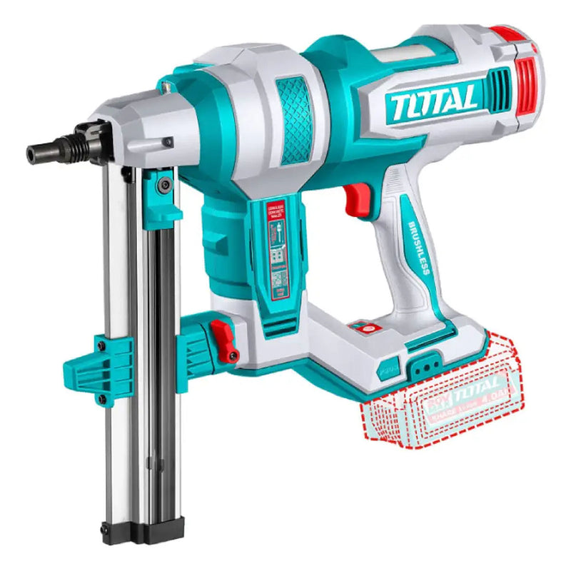Máy bắn đinh bê tông TOTAL TCNLI9005 dùng Pin 20V, chiều dài đinh từ 19mm - 40mm
