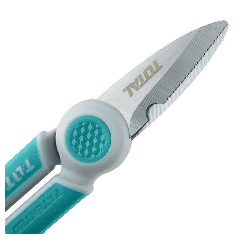 Kéo thợ điện TOTAL THT1155871 chiều dài 145mm, chất liệu Inox