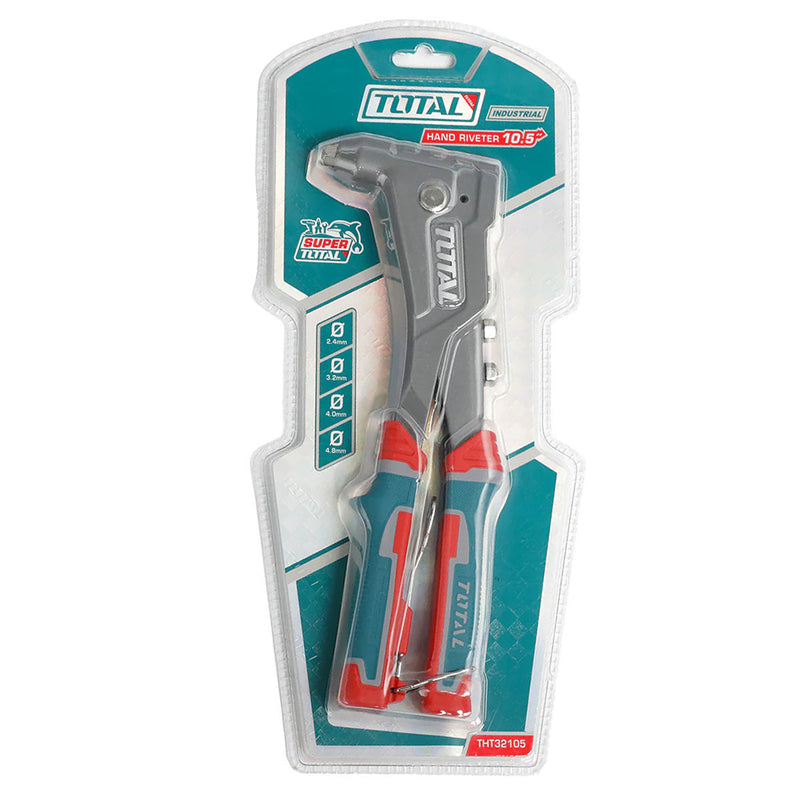 Kìm rút ri vê Total THT32105 chiều dài 260mm, đinh ri vê tương thích từ 2.4mm - 4.8mm