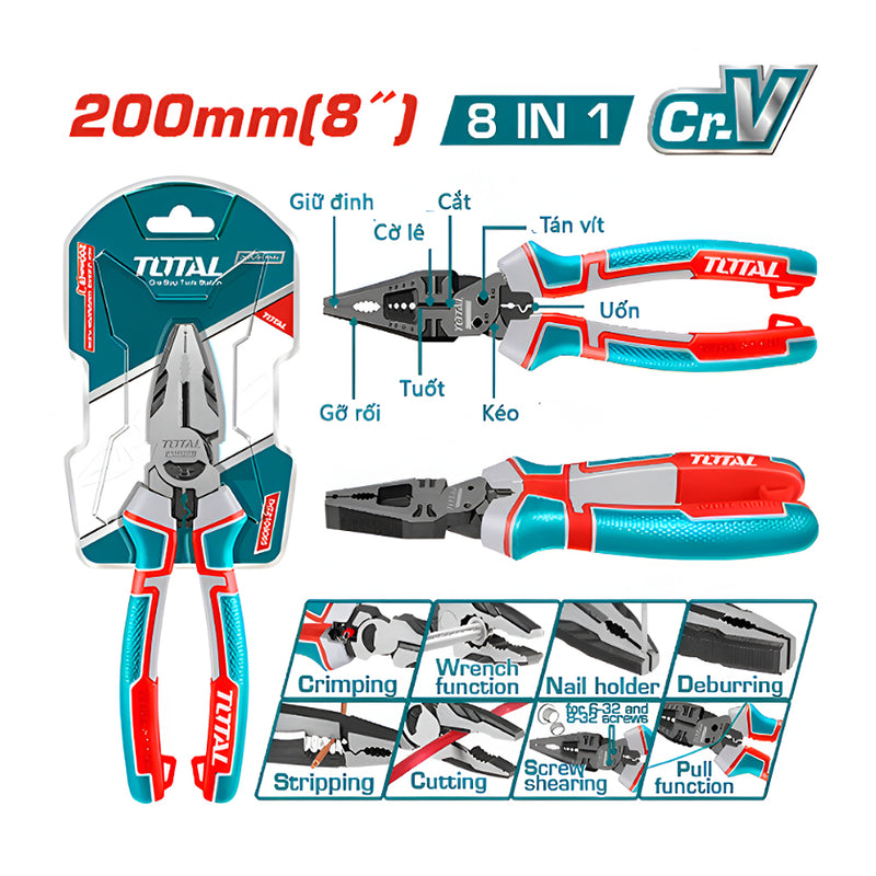 Kìm răng đa chức năng 8 trong 1 TOTAL THTMF186