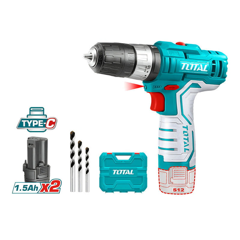 Máy khoan búa Pin 12V (không kèm dây & đầu sạc) TOTAL TIDLI12328