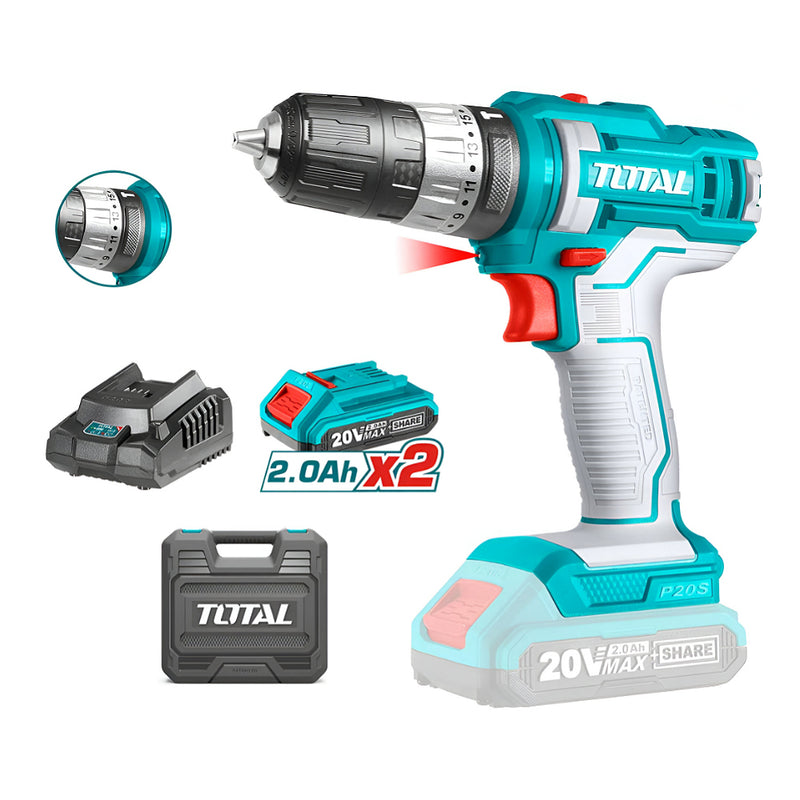 Máy khoan búa dùng Pin 20V TOTAL TIDLI20145