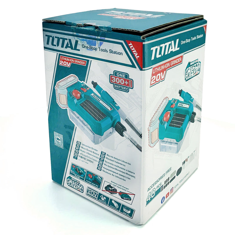 Máy mài khuôn dùng Pin Lithium- ion 20V (không kèm Pin & sạc) TOTAL TMGLI2001