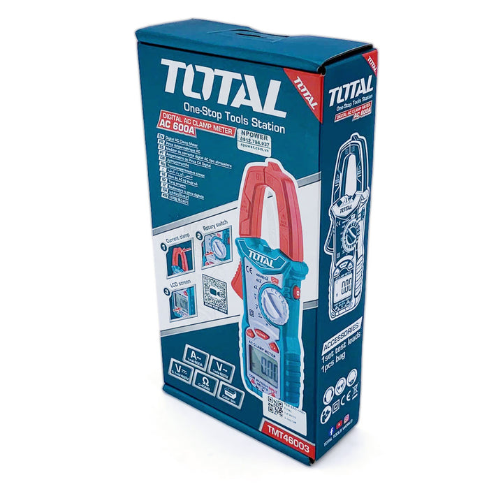 Kìm đo AC kỹ thuật số TOTAL TMT46003
 (nâng cấp từ mã TMT46002)