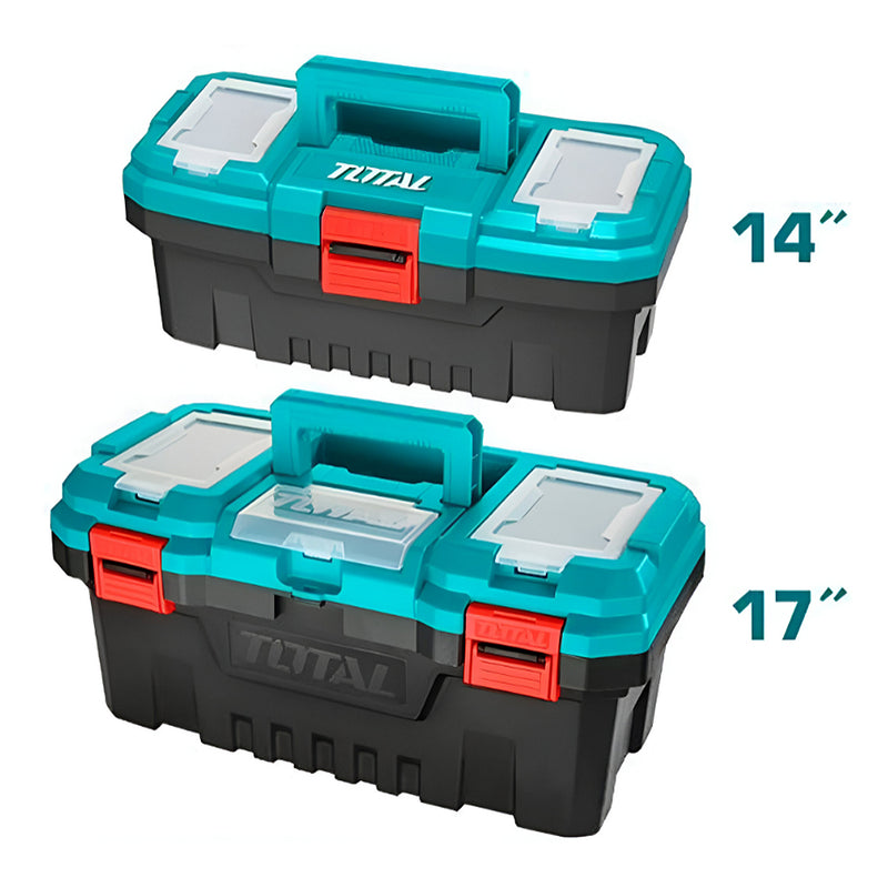 Bộ 2 hộp nhựa đựng công cụ 14 inch & 17 inch có khóa nhựa TOTAL TPBXK0021