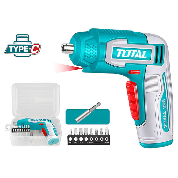Máy vặn vít dùng Pin sạc Total TSDLI0458 đuôi lục giác 1/4 inch (6.35mm) (Chưa bao gồm cáp sạc)