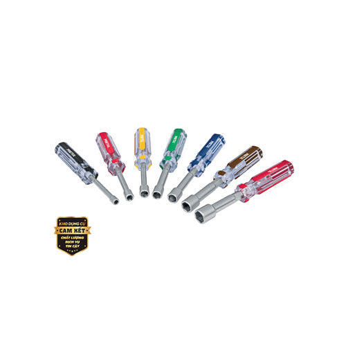 Bộ tua vít đầu lục giác 7 cây cán trong 3/16inch - 1/2inch Pretul 21420 DJ-7P