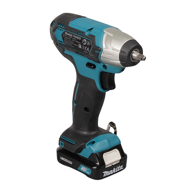 Máy siết bu lông Makita TW060D dùng Pin 12Vmax CXT, cốt 1/4 inch
