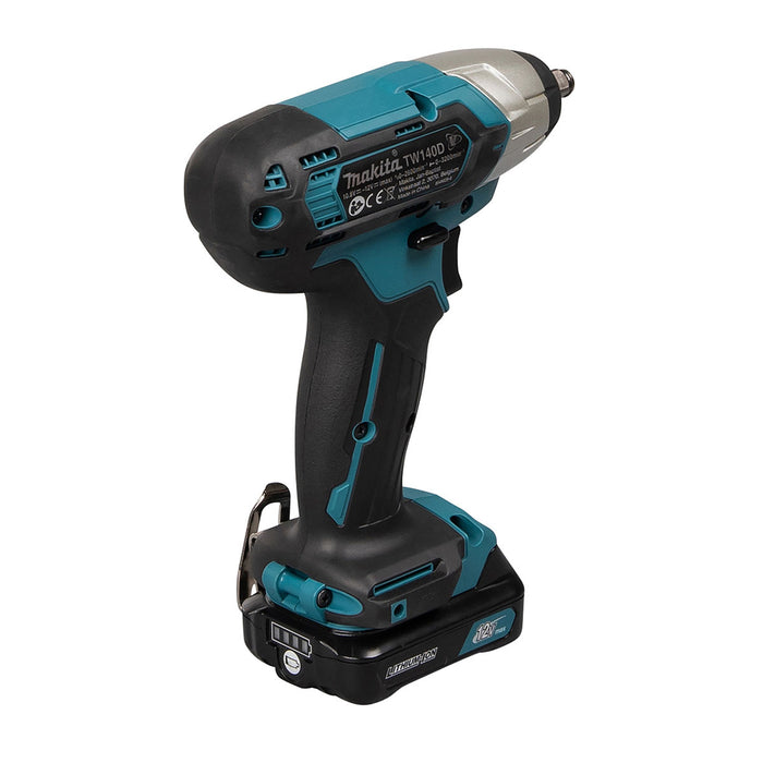 Máy siết bu lông Makita TW140D dùng Pin 12Vmax CXT, cốt 3/8 inch