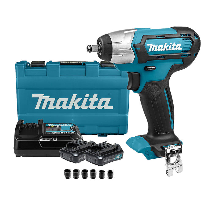 Máy siết bu lông Makita TW140D dùng Pin 12Vmax CXT, cốt 3/8 inch