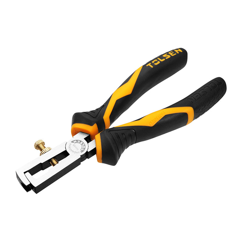 Kìm tuốt dây công nghiệp, thép CrV, mạ đen, 160mm/6 inch TOLSEN 10028