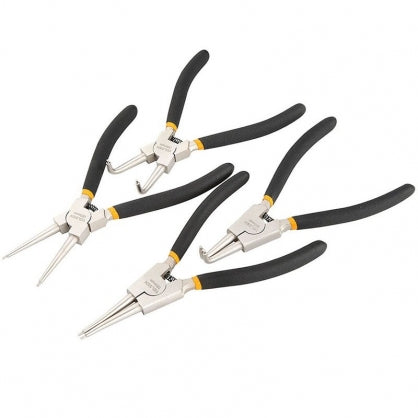 Bộ 4 kìm phe 180mm/7 inch TOLSEN 10097, thép chất lượng cao, mạ niken, tay cầm nhúng