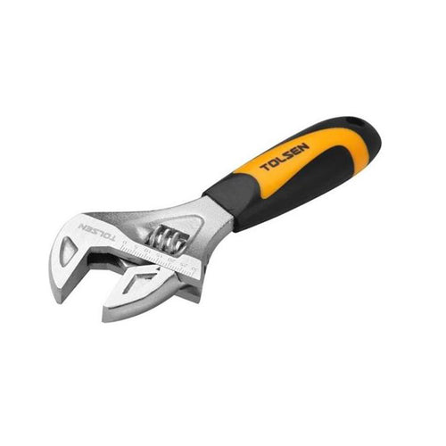 Mỏ lết Mini công nghiệp, thép CrV, 165mm/6.5" TOLSEN 15280