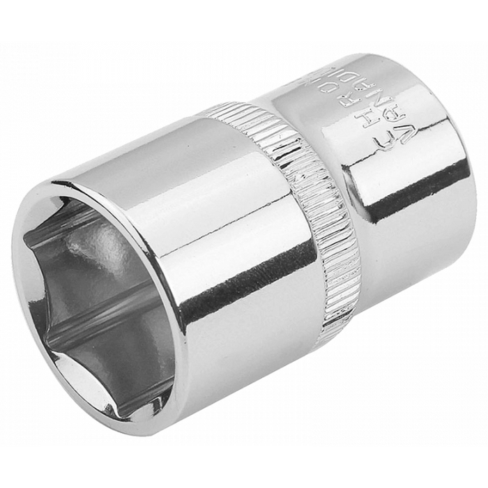 Đầu tuýp lục giác ngắn công nghiệp 1/2", thép CrV 50BV30, 8 - 32mm TOLSEN, chuẩn DIN3124, ISO2725-1