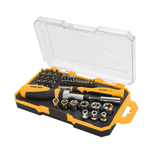Bộ tua vít và đầu tuýp 42 món TOLSEN 20041