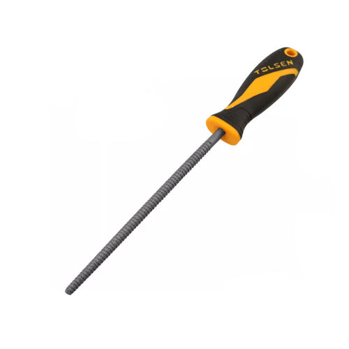 Dũa gỗ tròn 200mm/8 inch, thép T12, tay cầm nhựa TOLSEN 32029