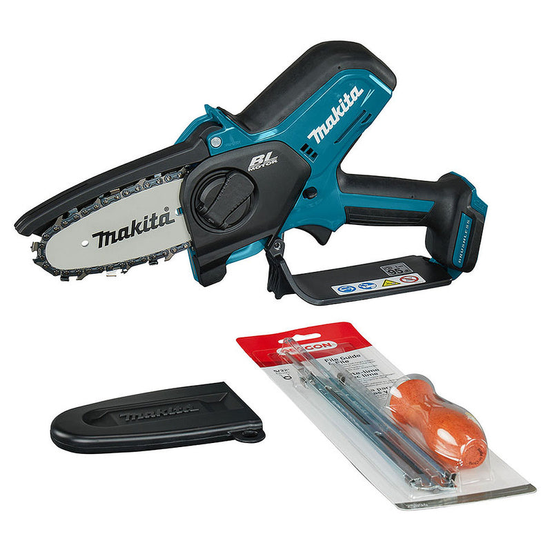 Máy cưa xích Makita UC100D dùng Pin 12Vmax CXT, chiều dài lam 100mm