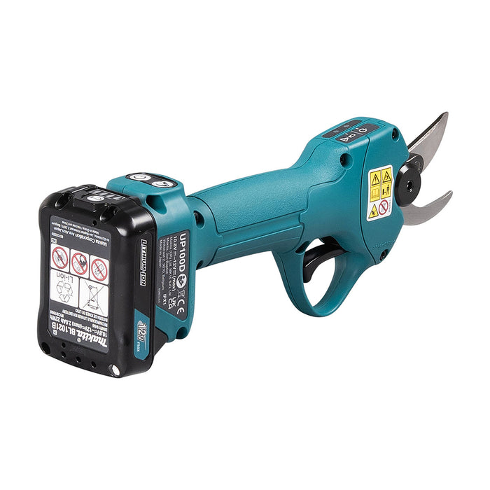 Máy cắt cành mini Makita UP100D dùng Pin 12Vmax CXT, cắt tối đa 25mm