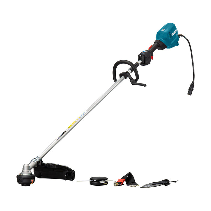 Máy cắt cỏ Makita UR201C dùng với bộ trữ Pin đeo vai PDC01 công suất 1000W, độ rộng cắt tối đa 430mm, tay cầm vòng