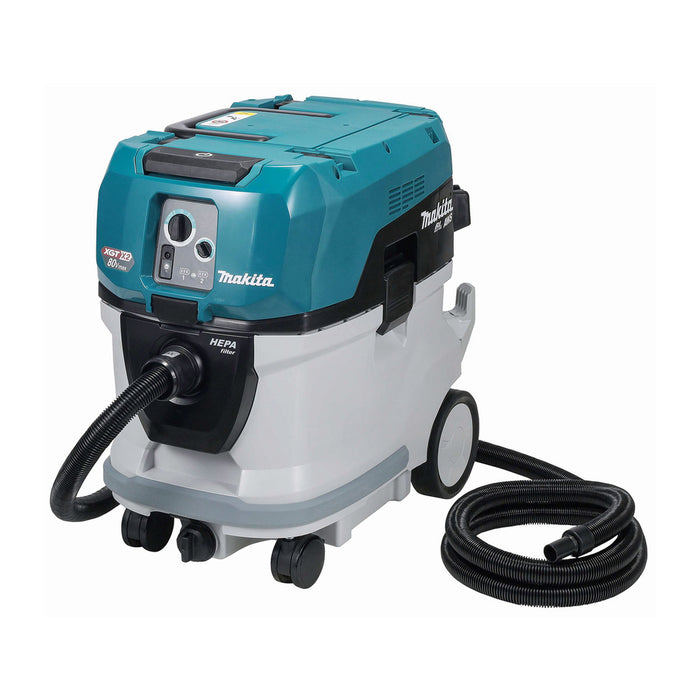 Máy hút bụi Makita VC007GL dùng Pin 40Vmax x2 XGT, dung tích 40L, lực hút 18 kPa bộ lọc HEPA và GYUPPA, công nghệ AWS ( Hút khố và ướt )