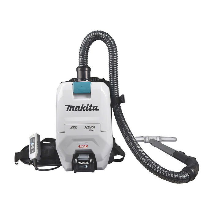 Máy hút bụi đeo vai Makita VC008G dùng Pin 40Vmax XGT, dung tích 2L, lực hút 18 kPa, bộ lọc HEPA