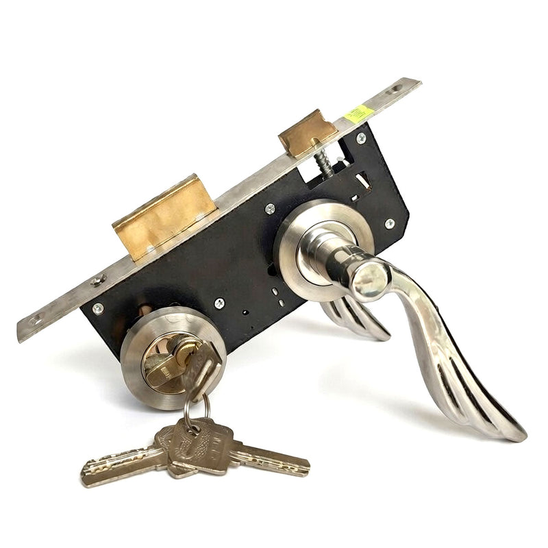 Ổ khóa tay gạt ốp rời Việt Tiệp 04081 chất liệu Inox SUS 304