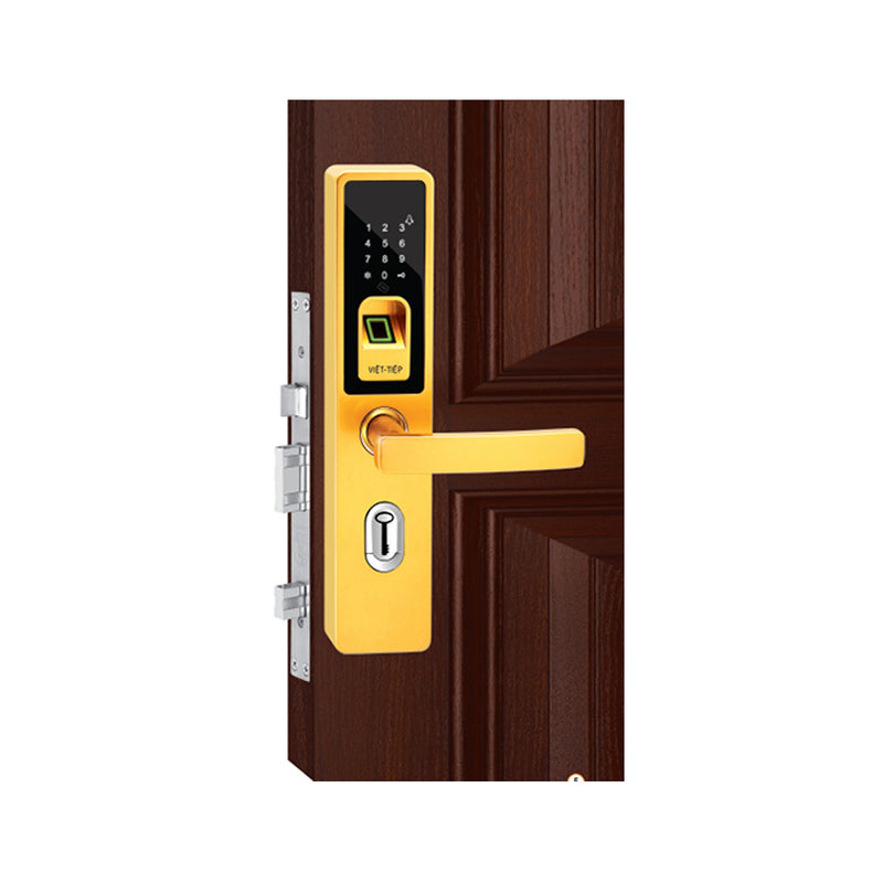 Khóa điện tử Việt Tiệp 28285 tích hợp thẻ từ, chìa, mật khẩu và vân tay