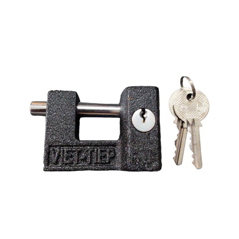 Khóa cầu ngang đen bằng gang Việt Tiệp CN 92(Độ rộng ngàm Khóa 28mm, Khóa mặt trước)