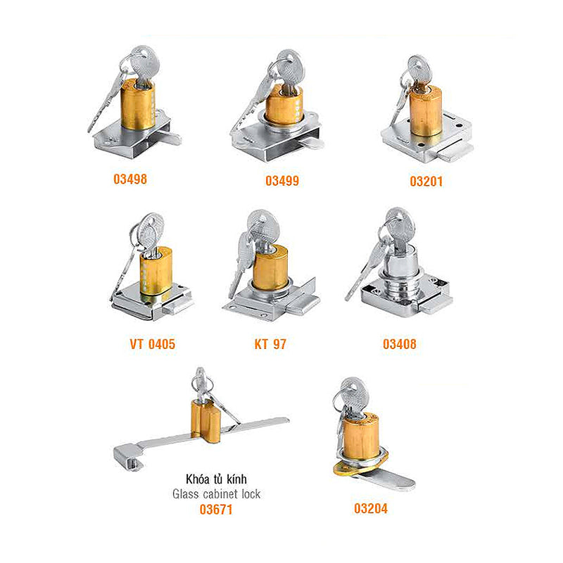 Ổ khóa tủ Việt tiệp KT97