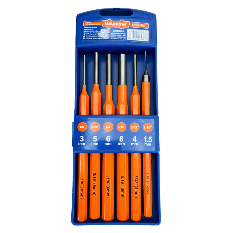 Bộ 6 mũi đột lỗ Wadfow WCC8306 kích thước từ 1.5mm - 8mm