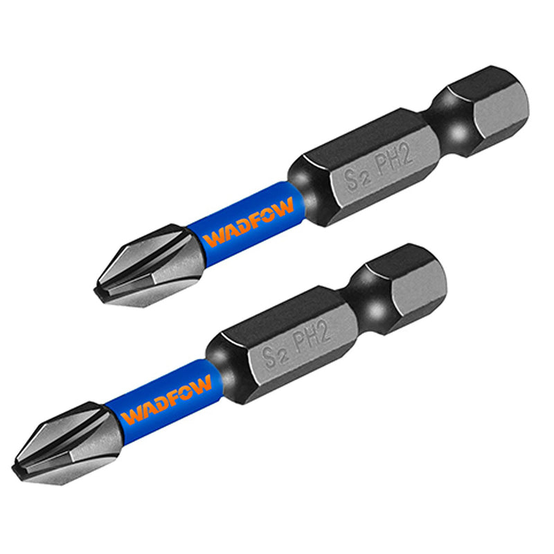 Vĩ 2 mũi vặn vít đầu bake Wadfow WSV2K61 kích thước PH2, chiều dài 50mm, đuôi lục giác 6.35mm (1/4 inch)