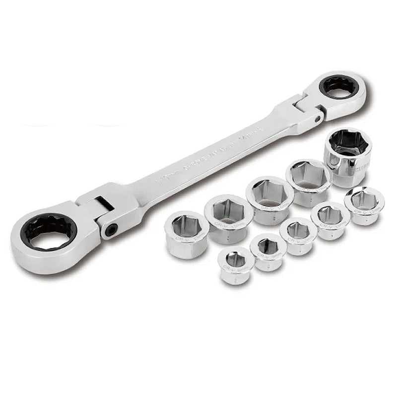 Bộ cờ lê tự động 2 đầu vòng lắc léo 11 chi tiết Workpro WP202570 thép Cr-V