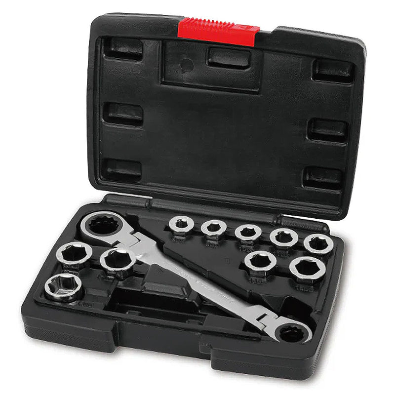 Bộ cờ lê tự động 2 đầu vòng lắc léo 11 chi tiết Workpro WP202570 thép Cr-V