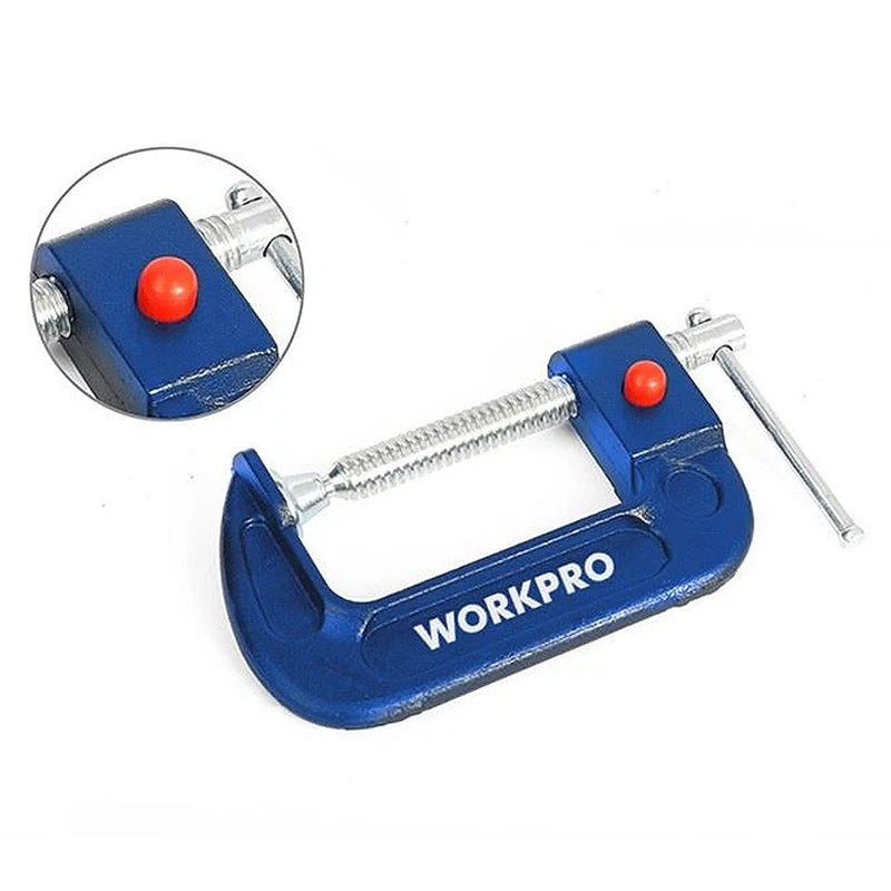 Cảo chữ C nhả nhanh Workpro kích thước từ 4 inch - 6 inch