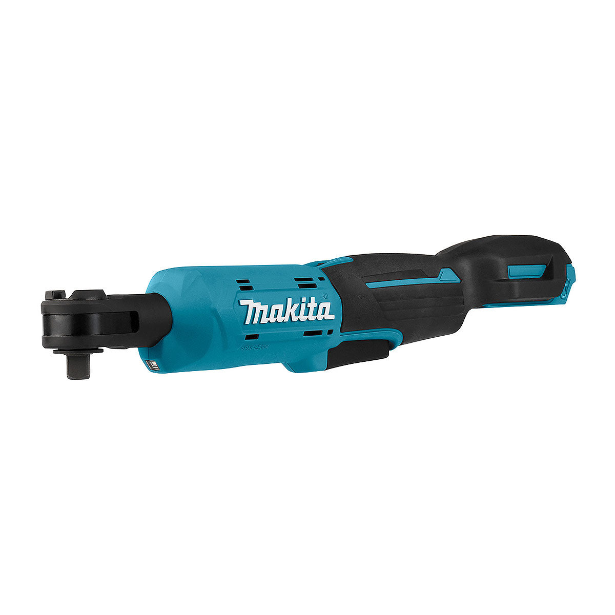 Máy siết bu lông góc xuyên tâm Makita WR100D dùng Pin 12Vmax CXT, dùng được 2 cốt 3/8 inch và 1/4 inch