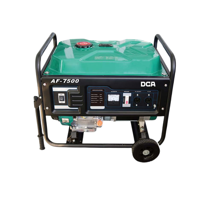 Máy phát điện dùng xăng DCA AF7500 dung tích 420cc, công suất 6500W