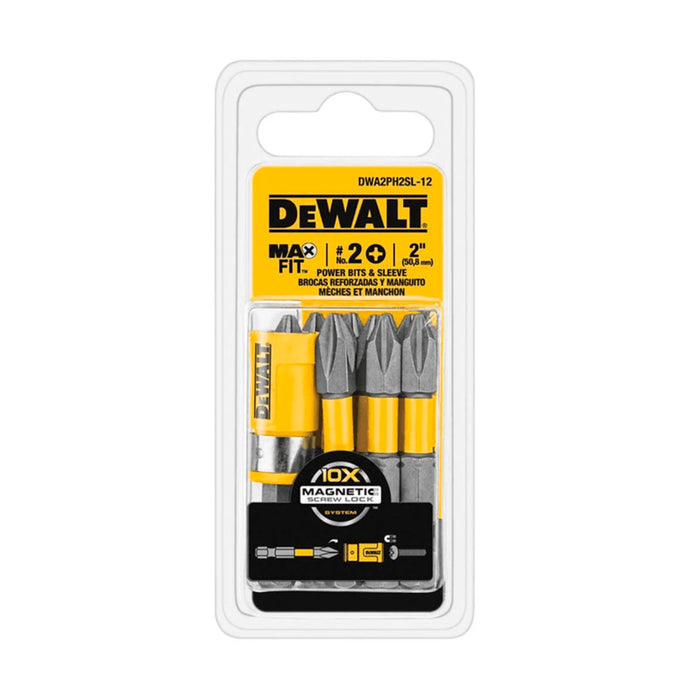 Bộ mũi vặn vít bake PH2 Dewalt DWA2PH2SL-12 dài 50mm