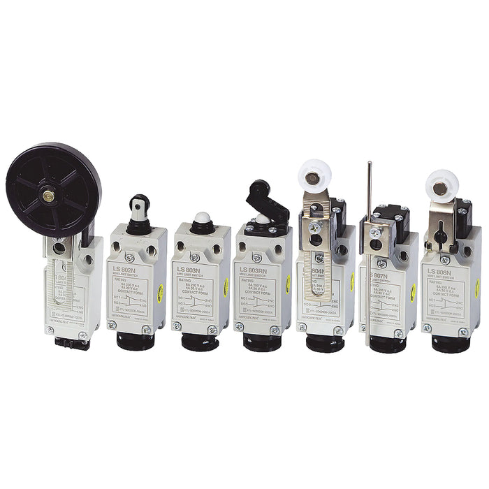 Công tắc hành trình Hanyoung Nux HY-LS800 Series. Thân vỏ nhựa kín nước IP54, Dòng cao cấp. Tiêu chuẩn quốc tế CE, KC, CCC