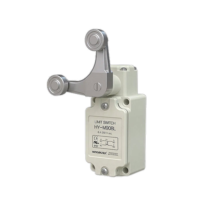 Công tắc hành trình Hanyoung Nux HY-M800 Series cao cấp. Thân vỏ hợp kim nhôm kín nước IP67. Tiêu chuẩn quốc tế UL, CE, KC, CCC