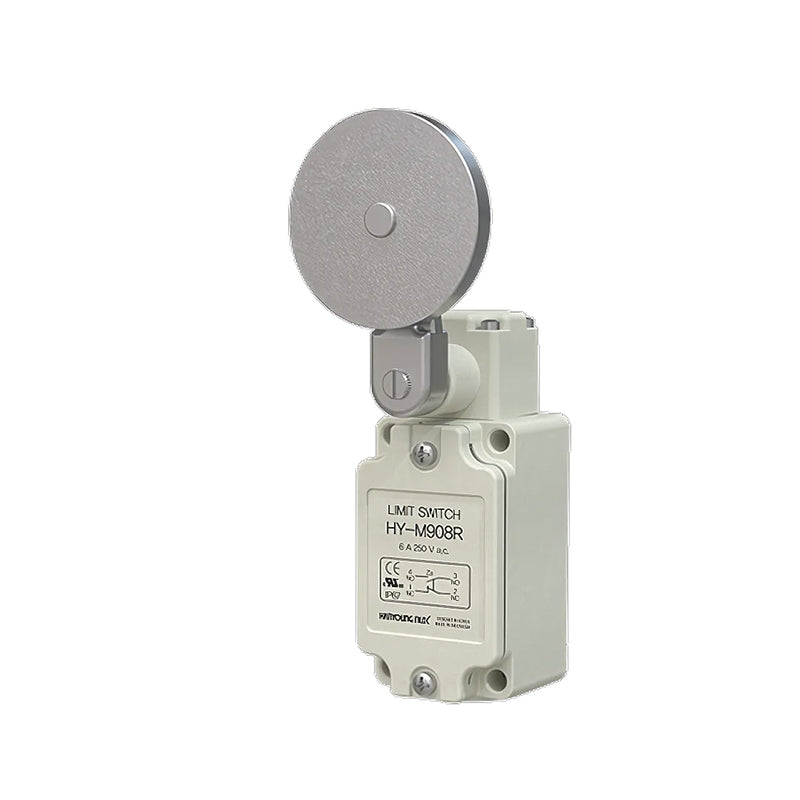 Công tắc hành trình Hanyoung Nux HY-M800 Series cao cấp. Thân vỏ hợp kim nhôm kín nước IP67. Tiêu chuẩn quốc tế UL, CE, KC, CCC