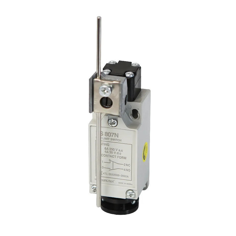 Công tắc hành trình Hanyoung Nux HY-LS800 Series. Thân vỏ nhựa kín nước IP54, Dòng cao cấp. Tiêu chuẩn quốc tế CE, KC, CCC