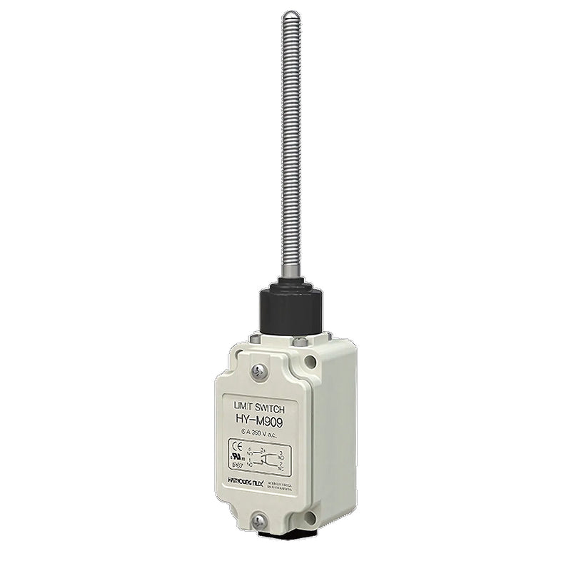 Công tắc hành trình Hanyoung Nux HY-M800 Series cao cấp. Thân vỏ hợp kim nhôm kín nước IP67. Tiêu chuẩn quốc tế UL, CE, KC, CCC