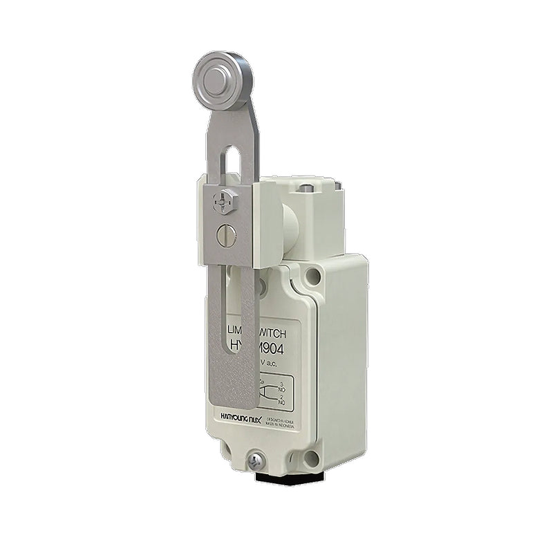 Công tắc hành trình Hanyoung Nux HY-M800 Series cao cấp. Thân vỏ hợp kim nhôm kín nước IP67. Tiêu chuẩn quốc tế UL, CE, KC, CCC