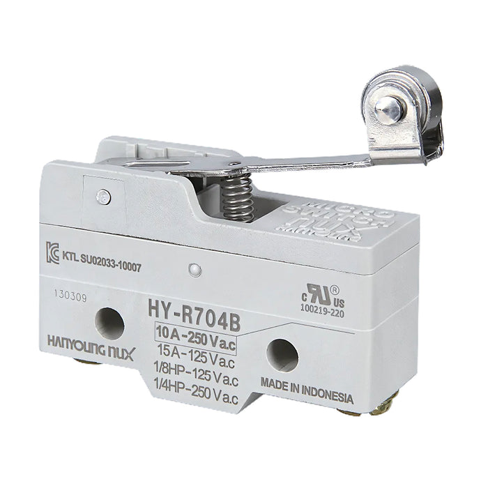 Công tắc hành trình mini Hanyoung Nux HY-700 Series. Tiêu chuẩn quốc tế, CE, UL, CCC, KR